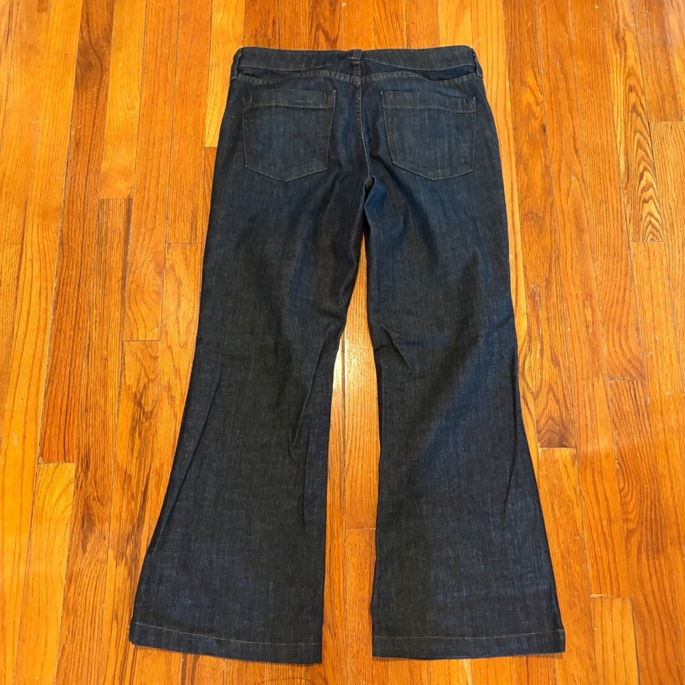 J Crew Womens 31 High Heel Flare Jeans Blue Dark Fade Made in USA - Picture 9 of 9